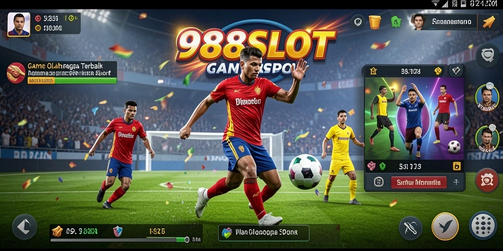 Tampilan utama 988SLOT dengan gameplay olahraga yang seru dan mengasyikkan.
