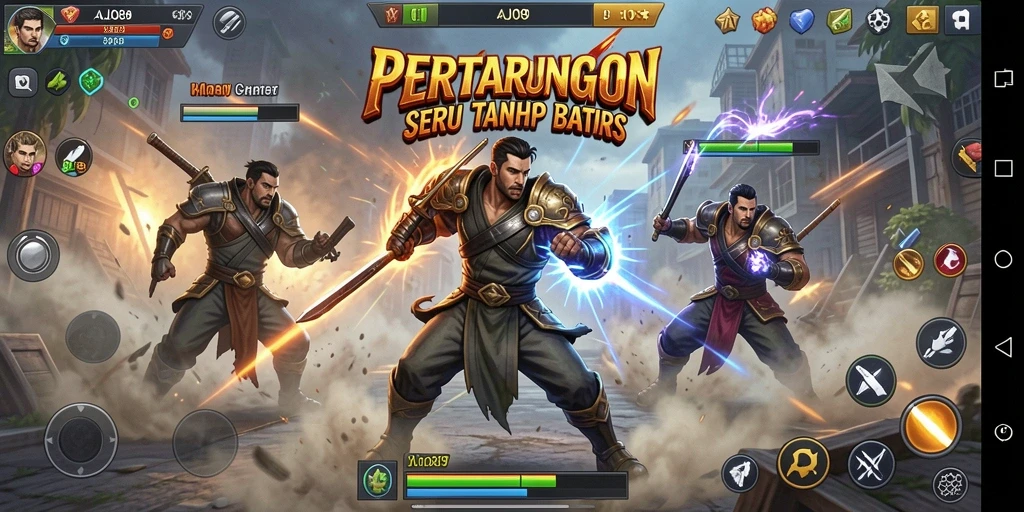 Gameplay mendebarkan AJO89 dengan pertarungan seru.