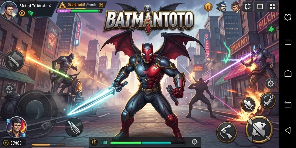 Tampilan gameplay menarik dari BATMANTOTO dalam aksi strategi.