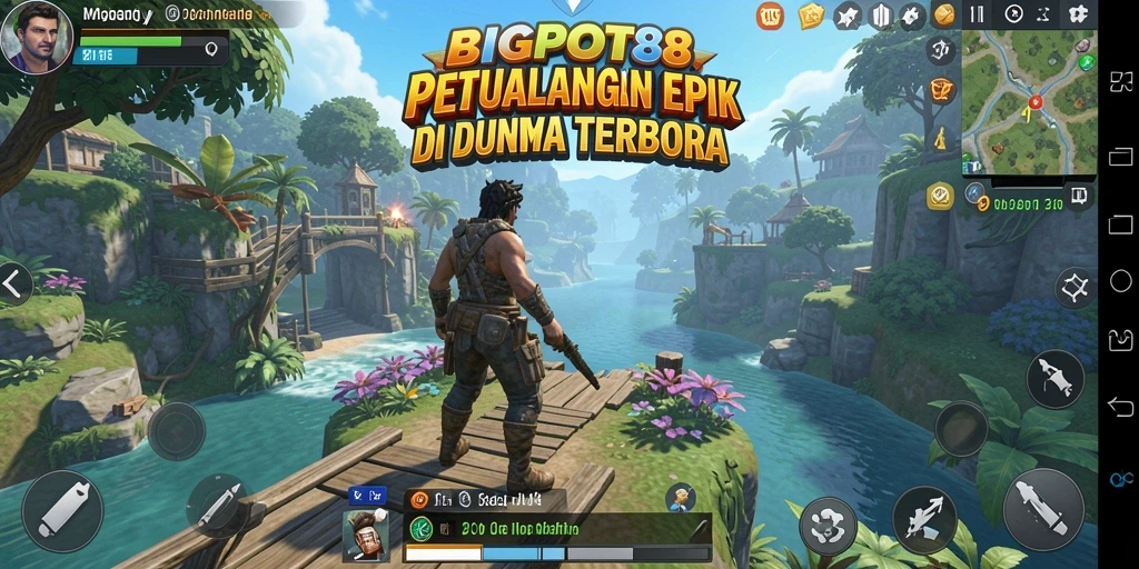 Screenshot gameplay BIGPOT88 dalam dunianya yang luas dan dinamis.