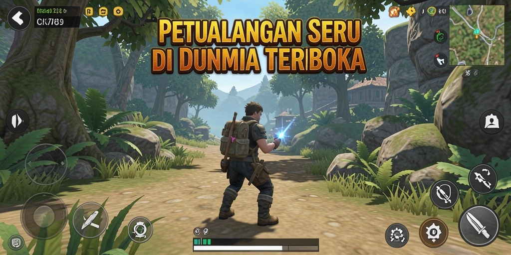 Screenshot gameplay CK789 menampilkan dunia terbuka yang menakjubkan.