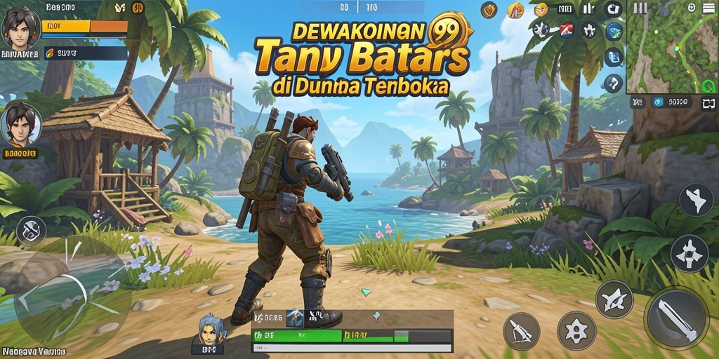Gameplay seru DEWAKOIN99 di dunia terbuka yang luas.