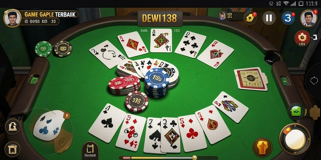 Tampilan gameplay menarik DEWI138 saat bermain Gaple.