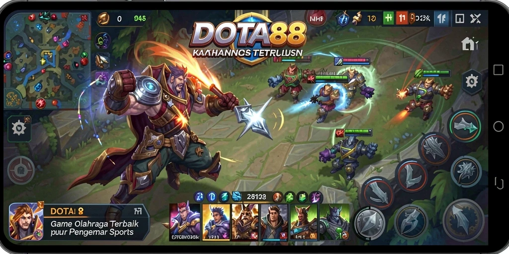 Tampilan screenshot gameplay DOTA88 yang menampilkan kemeriahan pertandingan olahraga.
