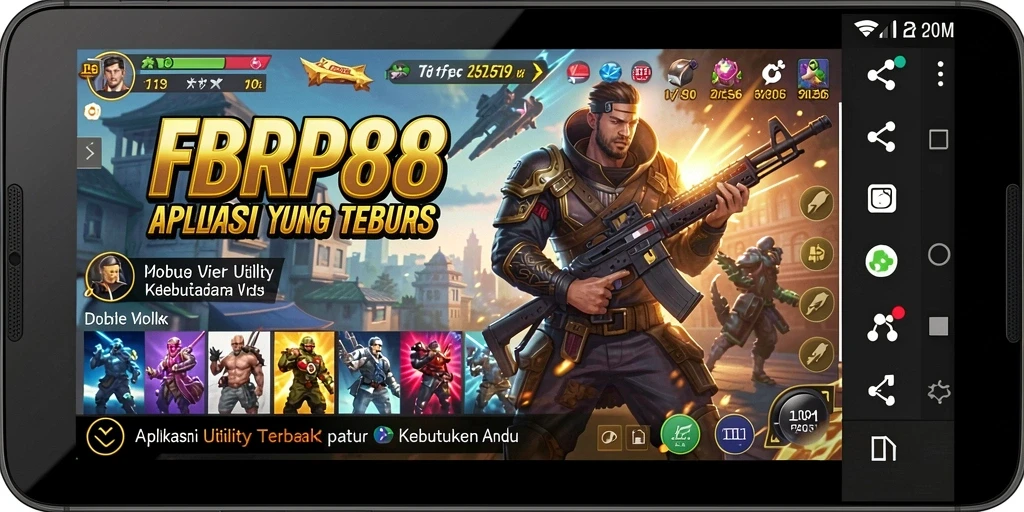Tampilan antarmuka utama FBRP88 yang modern dan intuitif.