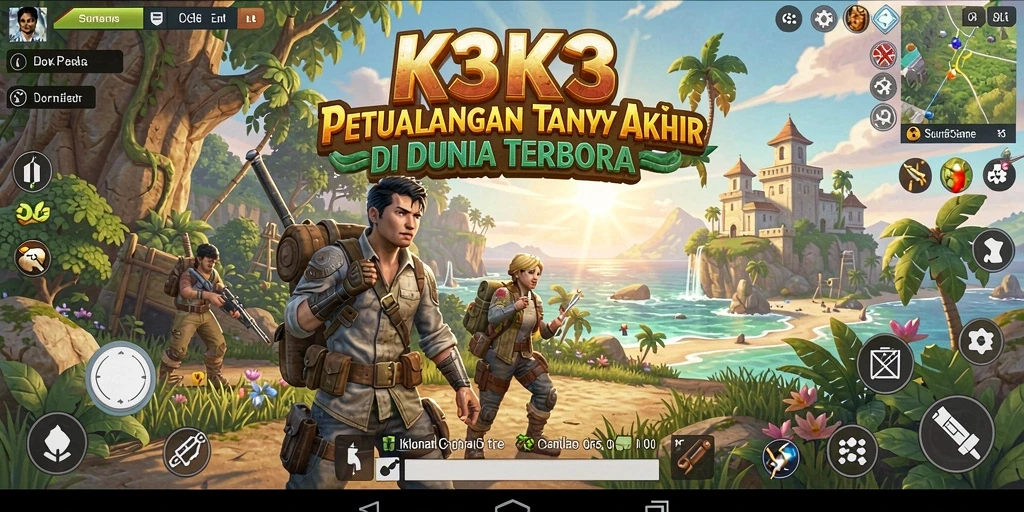 Gameplay seru dalam dunia terbuka K3K3 yang menakjubkan.
