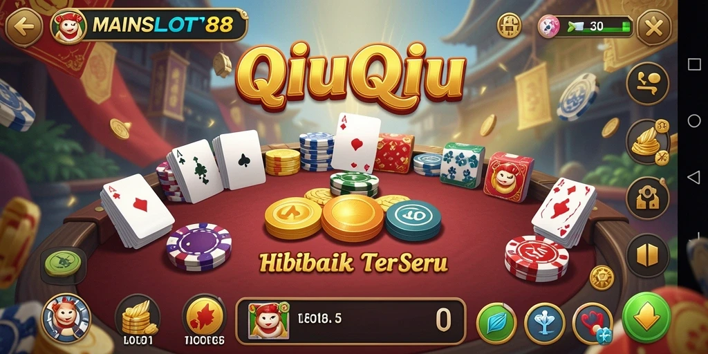 Tampilan gameplay QiuQiu yang seru di MAINSLOT88.