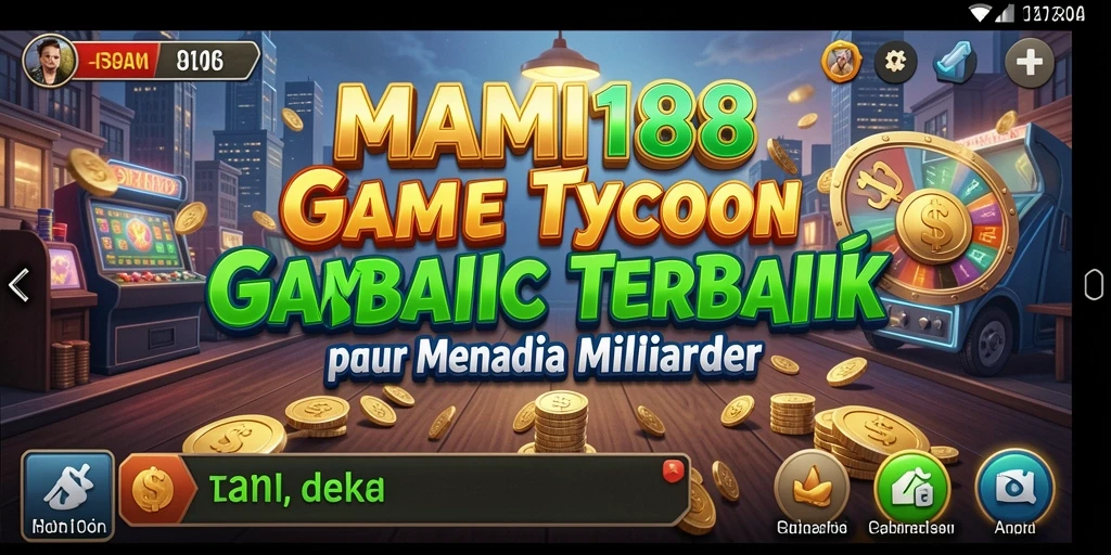 Screenshot gameplay MAMI188 yang menunjukkan tantangan bisnis yang menarik.