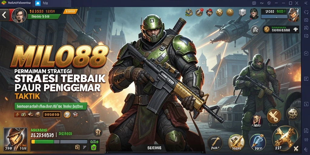 Tampilan gameplay <strong>MILO88</strong> yang menakjubkan dalam pertempuran strategi.