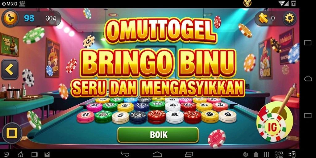 Tampilan gameplay seru dalam permainan Bingo OMUTOGEL.