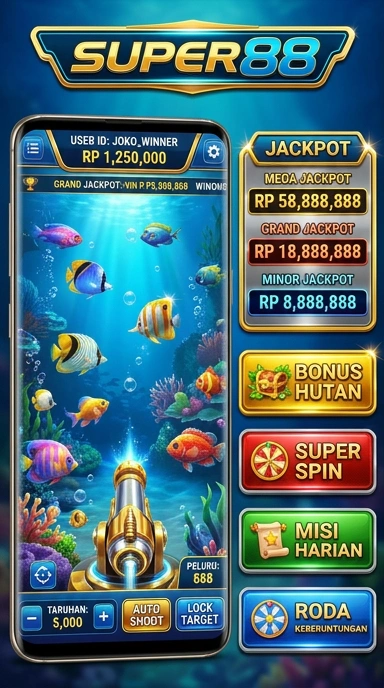 Tampilan antarmuka super88 yang sederhana dan intuitif.